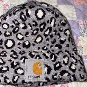 Carhartt Kids Gray Leopard Beanie